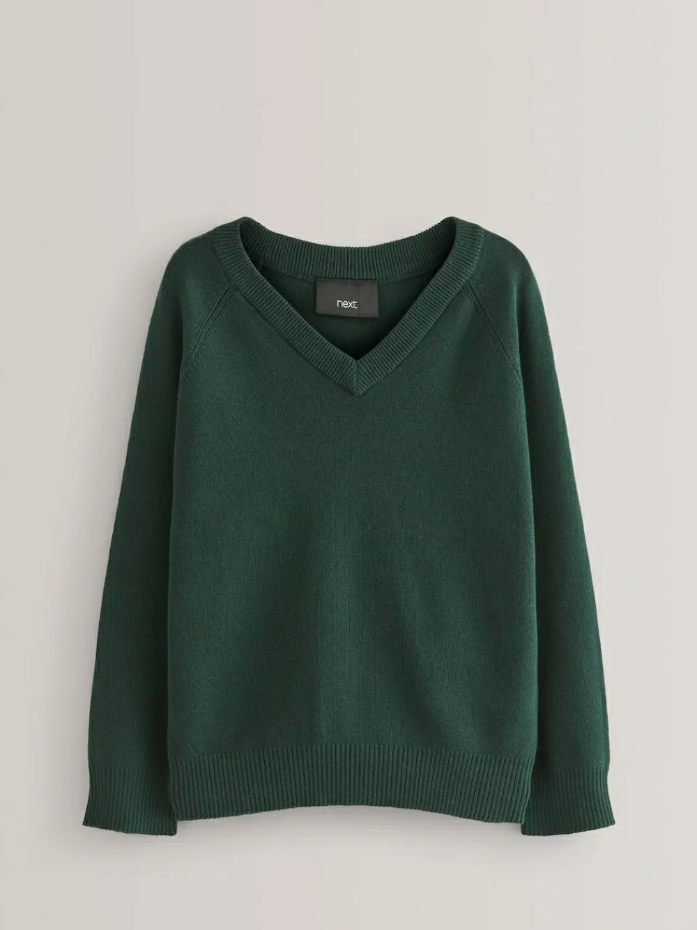 Clearance Next Green Knitted V-Neck School Jumper (3-16yrs)