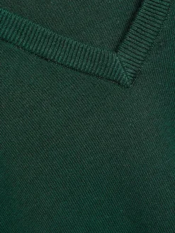 Clearance Next Green Knitted V-Neck School Jumper (3-16yrs)
