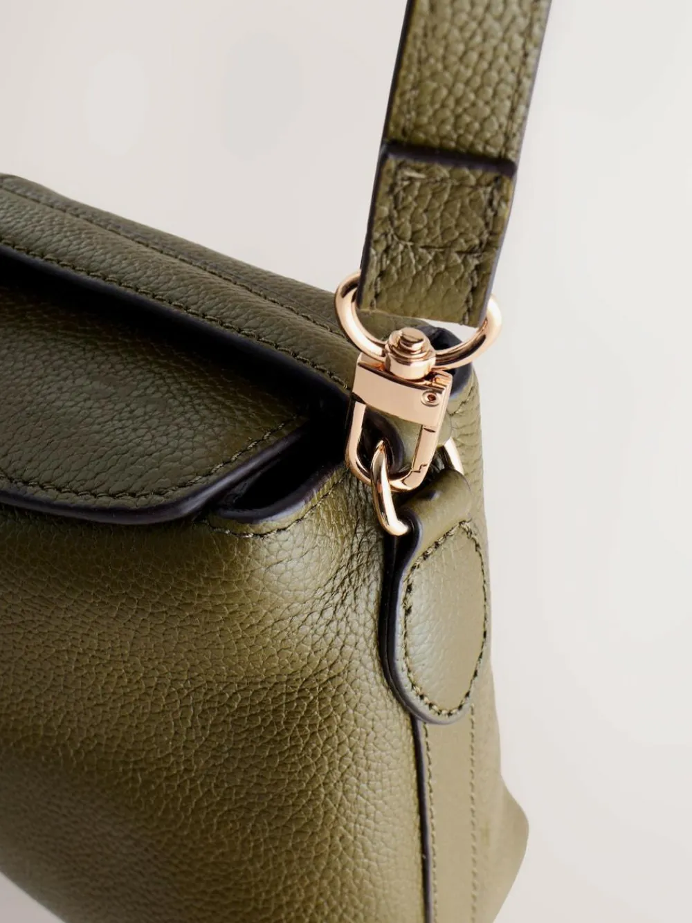 Sale Next Green Leather Slouchy Cross-Body Bag