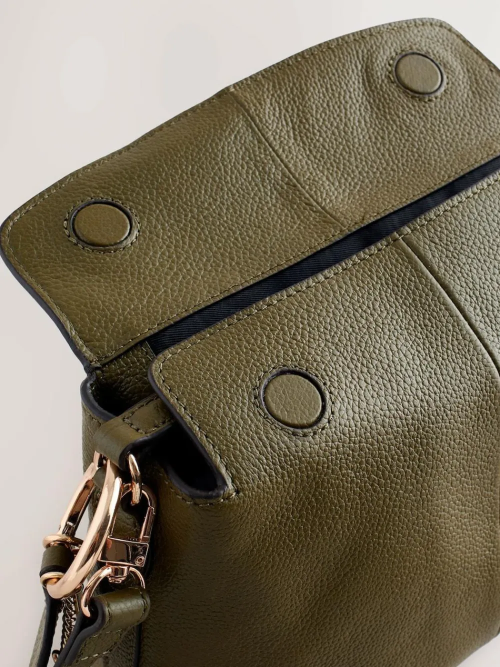 Sale Next Green Leather Slouchy Cross-Body Bag