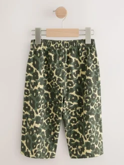 Hot Next Green Leopard Print Printed Pull On Wide Trousers (3mths-7yrs)