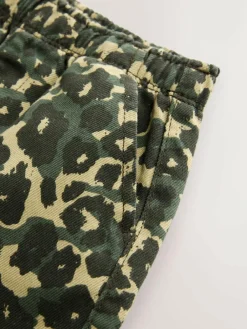 Hot Next Green Leopard Print Printed Pull On Wide Trousers (3mths-7yrs)