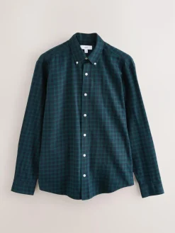 Next Green Long Sleeve Check Shirt^ Shirts