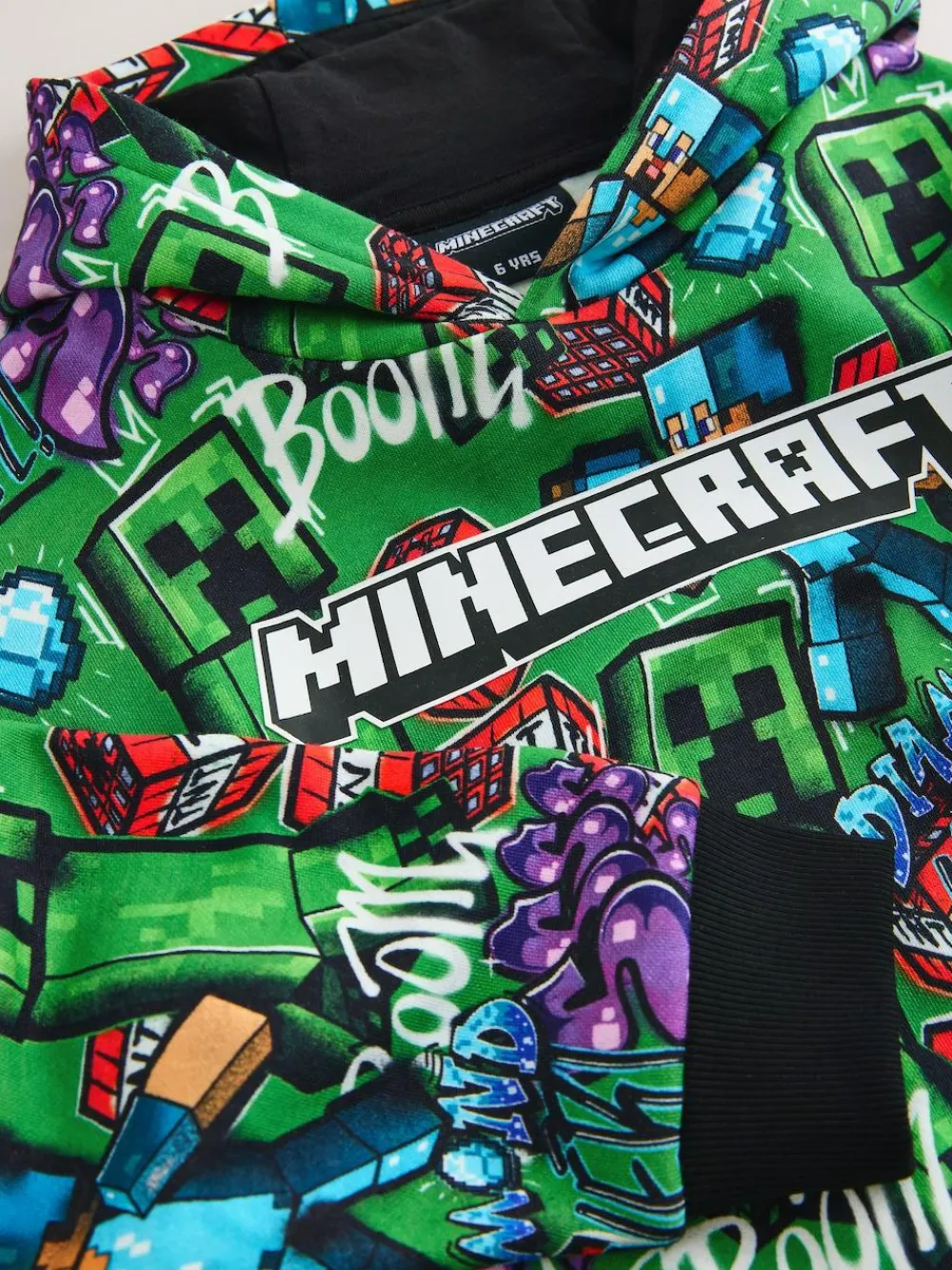 Discount Next Minecraft Hoodie (3-16yrs) Green