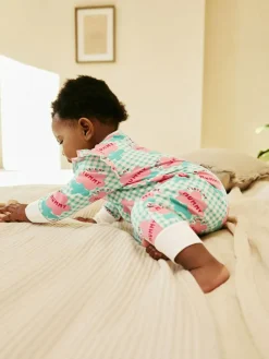 Next Family Two Way Zip Baby Sleepsuit (0mths-2yrs)^ Nightwear