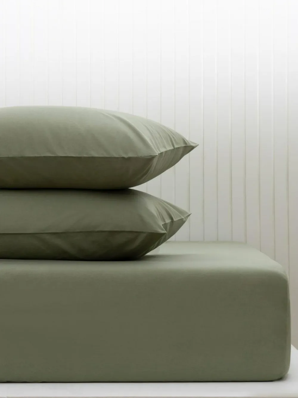 Next Green Olive Cotton Rich Deep Fitted Bed Sheet^ Bedsheets & Pillow Cases