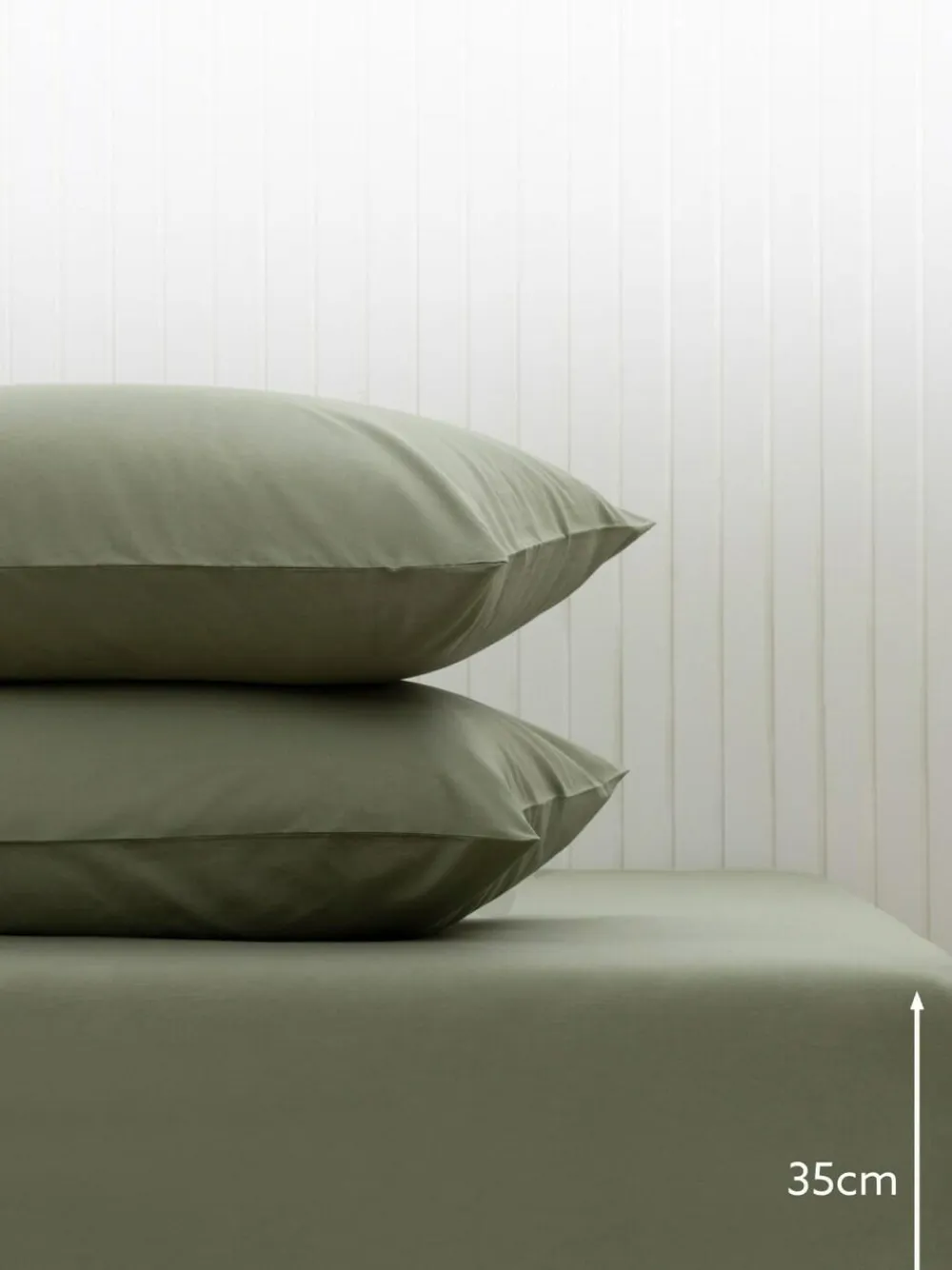 Next Green Olive Cotton Rich Deep Fitted Bed Sheet^ Bedsheets & Pillow Cases