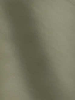 Next Green Olive Cotton Rich Plain Duvet Cover and Pillowcase Set^ Bedsets & Duvet Covers