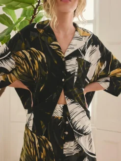 Next Button Through Short Pyjamas Set^Women All Night & Lounge|Pyjamas