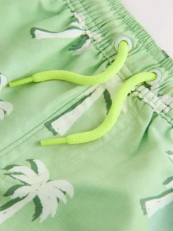 Best Next Green Palm Tree Printed Swim Shorts (3-16yrs)
