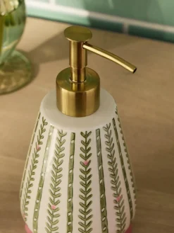 Discount Next Green Pattern Frill Soap Dispenser