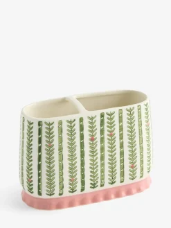 Next Green Pattern Frill Toothbrush Tidy^ Bathroom Accessories