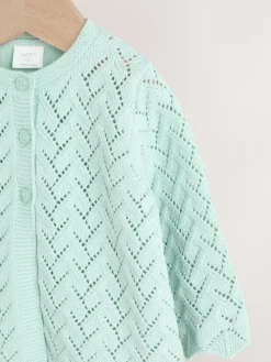 Next Pointelle Knitted Baby Cardigan (0mths-2yrs)^ Knitwear|Knitwear
