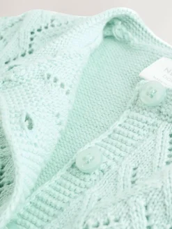 Next Pointelle Knitted Baby Cardigan (0mths-2yrs)^ Knitwear|Knitwear