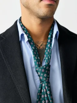 New Next Printed Scarf Green