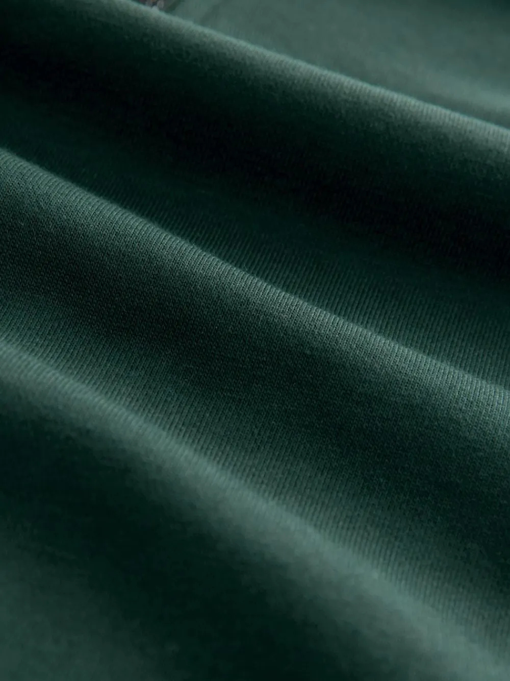 Next Green Quarter Zip Cotton Rich Jersey Sweatshirt^ Nightwear|Sweatshirts & Hoodies