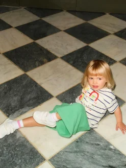 Online Next Green Rainbow Short Sleeve Top and Barrel Trousers Set (3mths-7yrs)