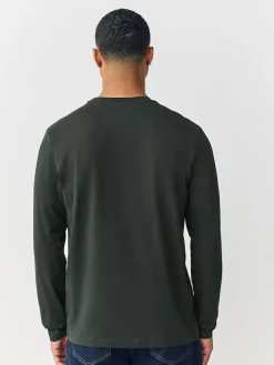 Outlet Next Green Regular Fit Long Sleeve Crew Neck T-Shirt