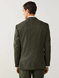 Next Green Regular Fit Nova Fides Italian Wool Blend Trimmed Check Suit Jacket^ Blazers & Formal Jackets|Occasionwear