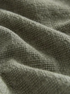 Next Regular Fit Textured Waffle Long Sleeve Shirt^ Shirts