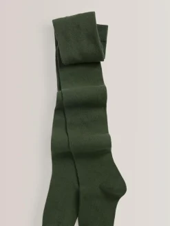 Next Green Regular Length 3 Pack Cotton Rich School Tights^ Socks & Tights|Socks & Tights