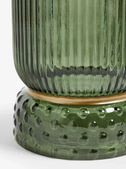 Next Ribbed Glass Hurricane Candle Holder Medium^ Candle Holders & Lanterns