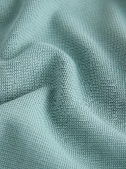 Next Long Sleeve Mock Crew Neck T-Shirt Green Sage