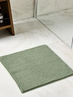 Next Green Sage Mid Bobble Shower Mat^ Towels & Bathmats