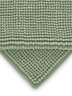 Next Green Sage Mid Bobble Shower Mat^ Towels & Bathmats