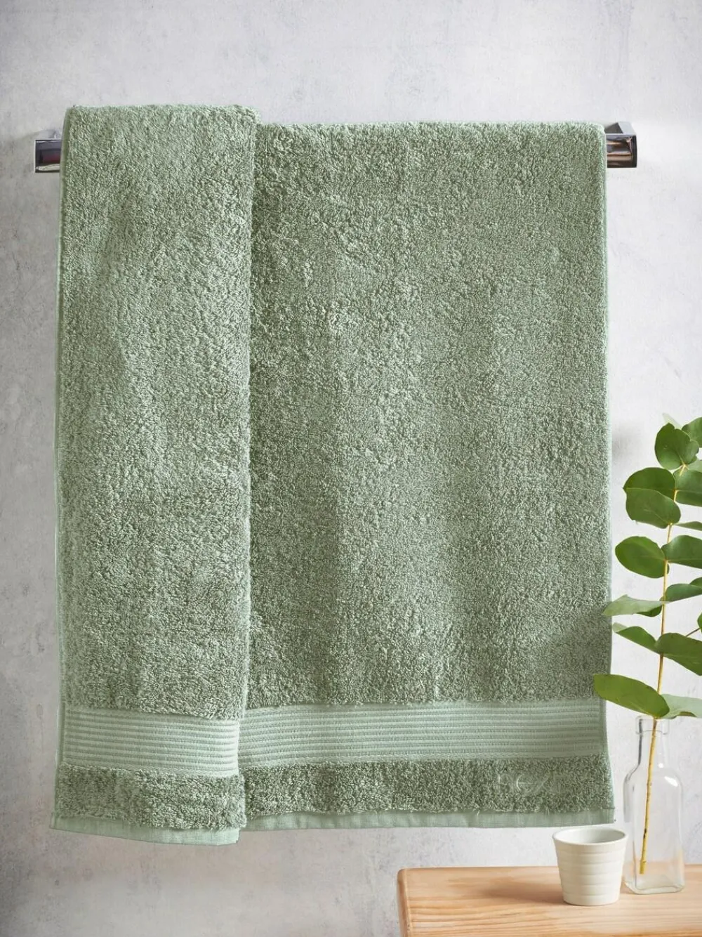 Sale Next Green Sage Mid Egyptian Cotton Towel