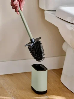 Next Green Sage Slimline Silicone Toilet Brush^ Bathroom Accessories