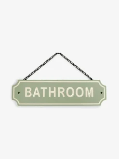 Discount Next Slogan Bathroom Door Sign Green Sage