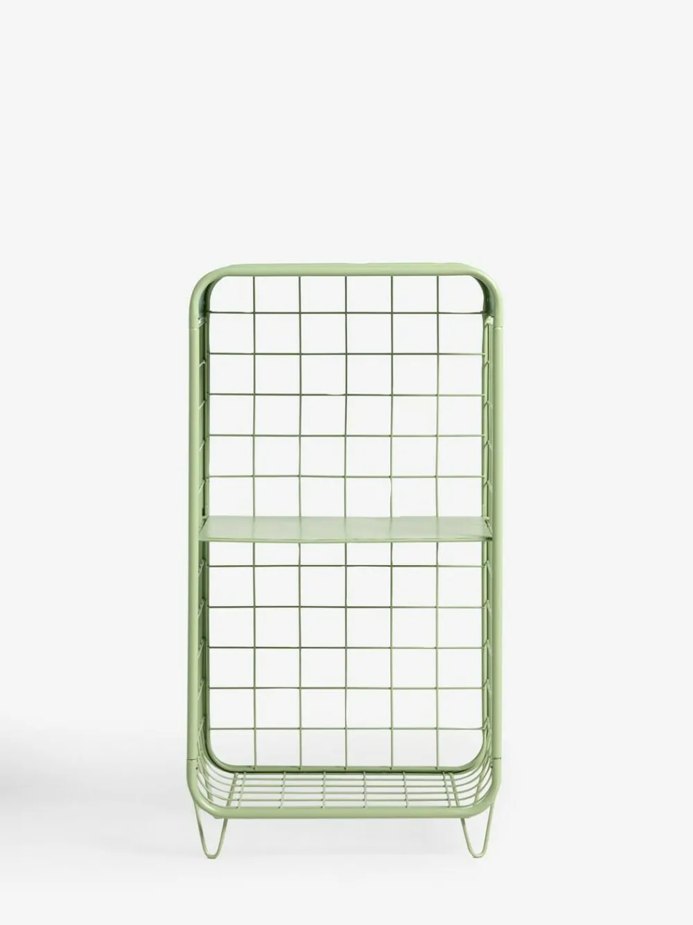 Clearance Next Wire Storage 2 Tier Tall Caddy Green Sage