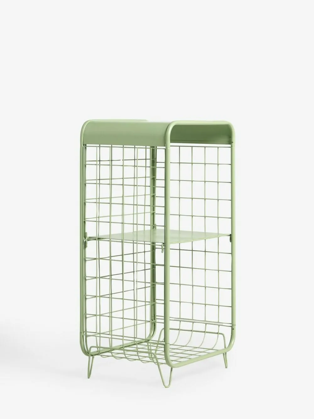 Clearance Next Wire Storage 2 Tier Tall Caddy Green Sage