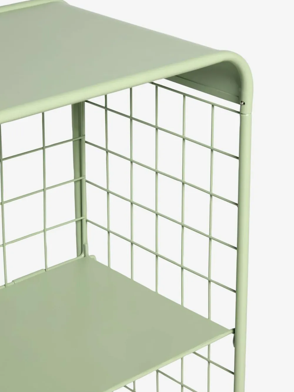 Clearance Next Wire Storage 2 Tier Tall Caddy Green Sage