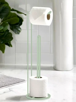 Next Green Sage Wire Toilet Roll Holder^ Bathroom Accessories