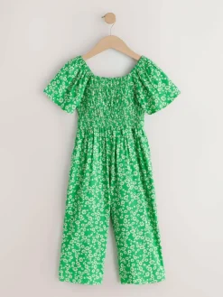 Next Green Shirred Jumpsuit (3-16yrs)^ Jumpsuits & Playsuits