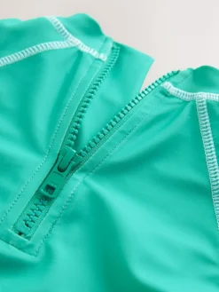 Hot Next Short Sleeve Sunsafe Rash Vest and Swim Shorts Set (3mths-7yrs) Green