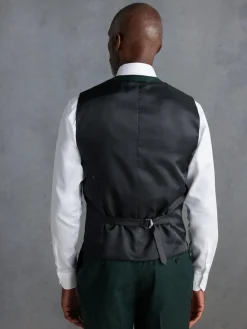 Next Signature Zignone Italian Wool Cashmere Blend Flannel Suit Waistcoat^ Vests