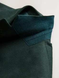 Best Next Slim Fit Flannel Suit Jacket Green