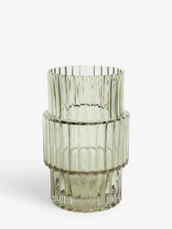 Next Small Ribbed Glass Vase^ Vases