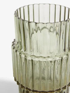 Next Small Ribbed Glass Vase^ Vases
