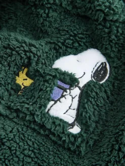 Sale Next Green Snoopy Borg Dressing Gown