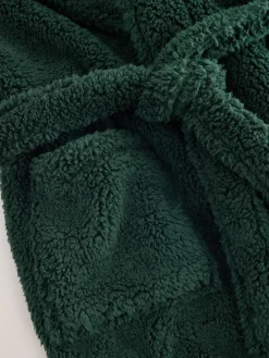 Sale Next Green Snoopy Borg Dressing Gown