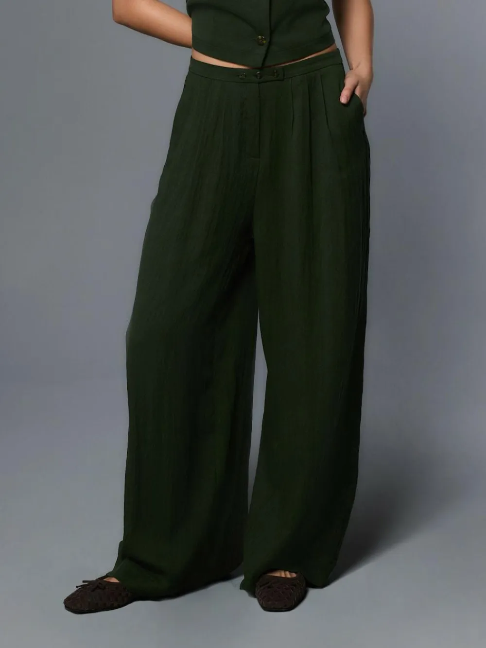 Next Superwide Pleated Trousers^Women Pants