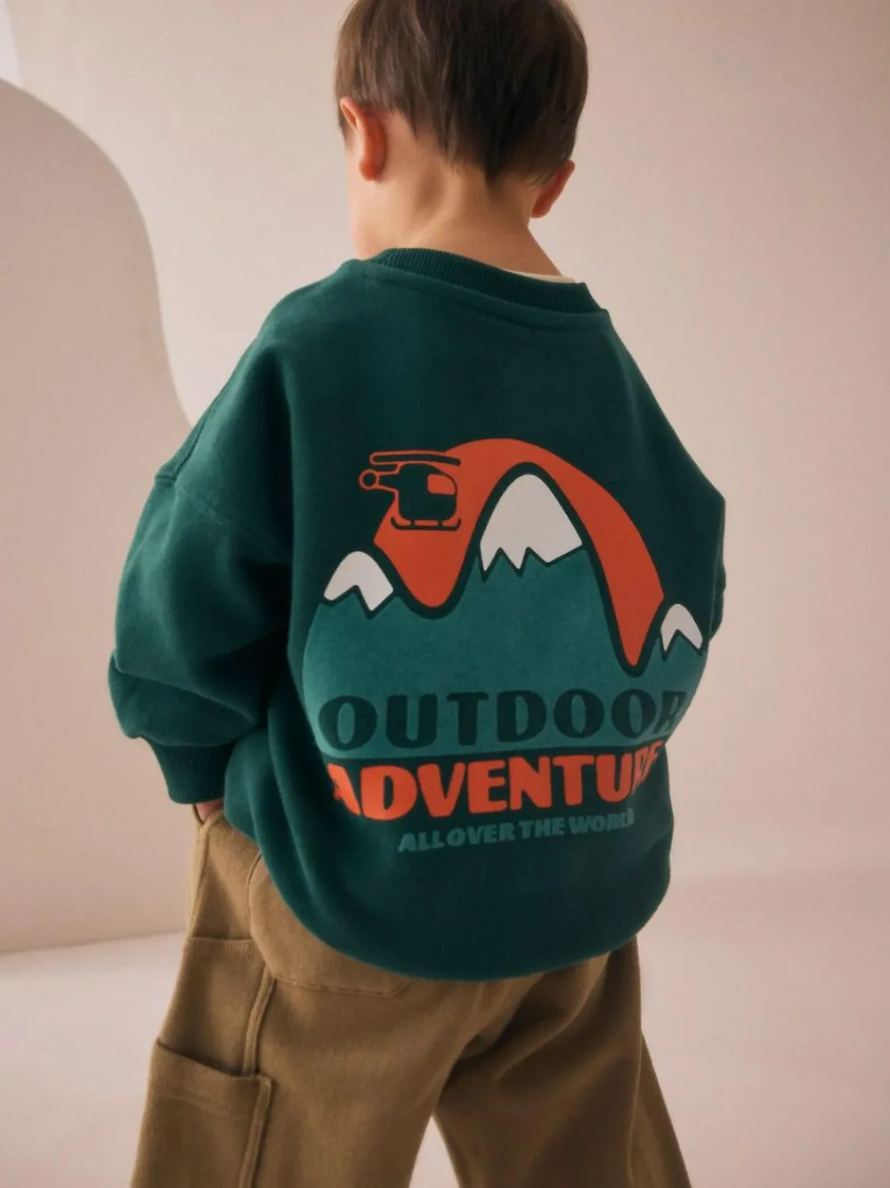 Next Sweatshirt and Utility Joggers Set (3mths-7yrs)^BOY Cosy Club|Sweatshirts & Hoodies