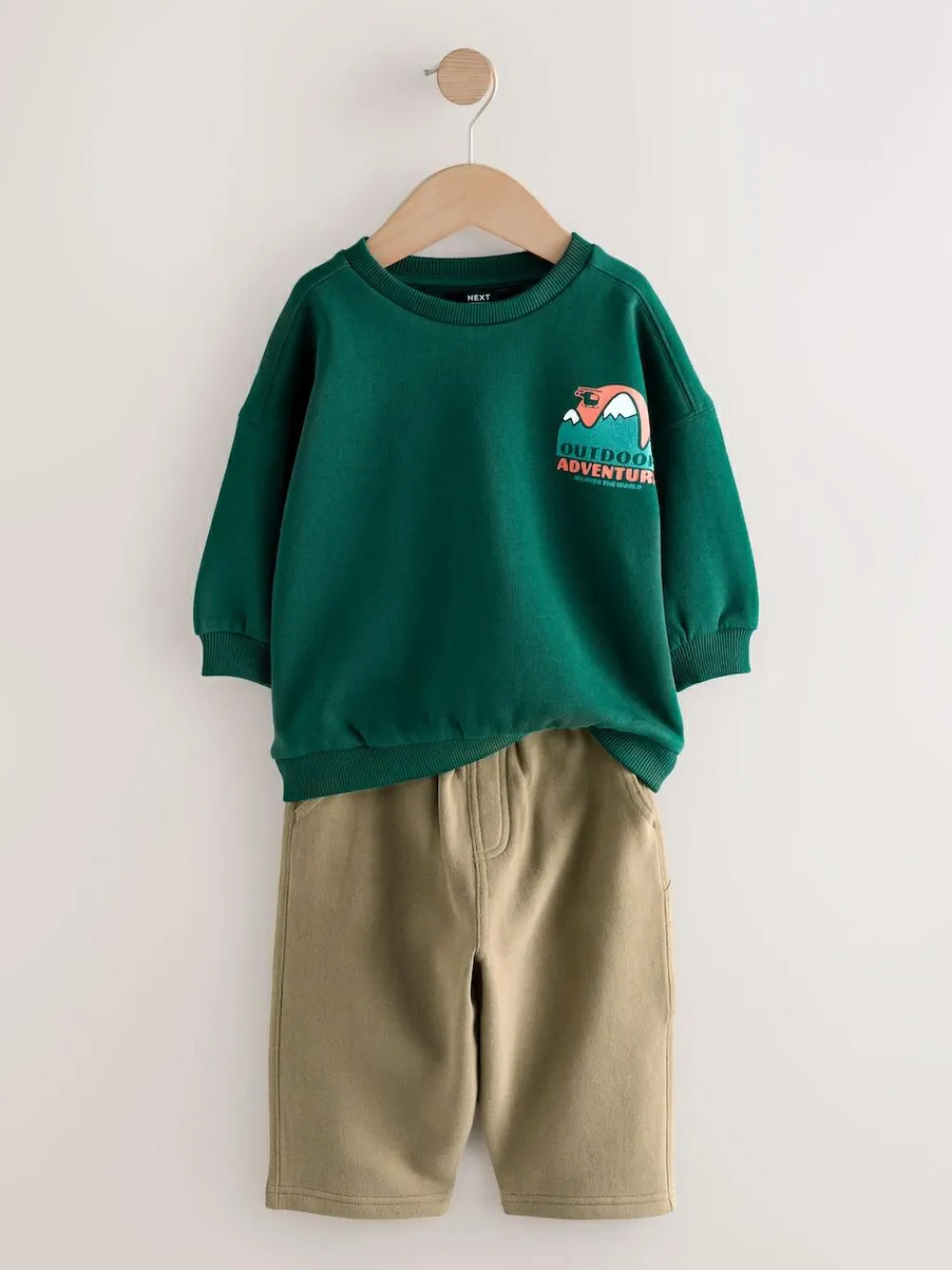Next Sweatshirt and Utility Joggers Set (3mths-7yrs)^BOY Cosy Club|Sweatshirts & Hoodies