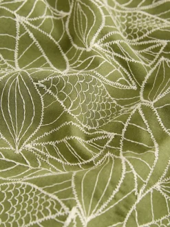 Clearance Next Textured Embroidered Tile Short Sleeve Shirt Green