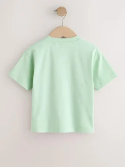 Next Green Watercolour Farm Short Sleeve Graphic T-Shirts 3 Pack (3mths-7yrs)