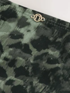 Next Green/Black Leopard Print Brazilian High Leg Bikini Bottoms^Women Swimwear